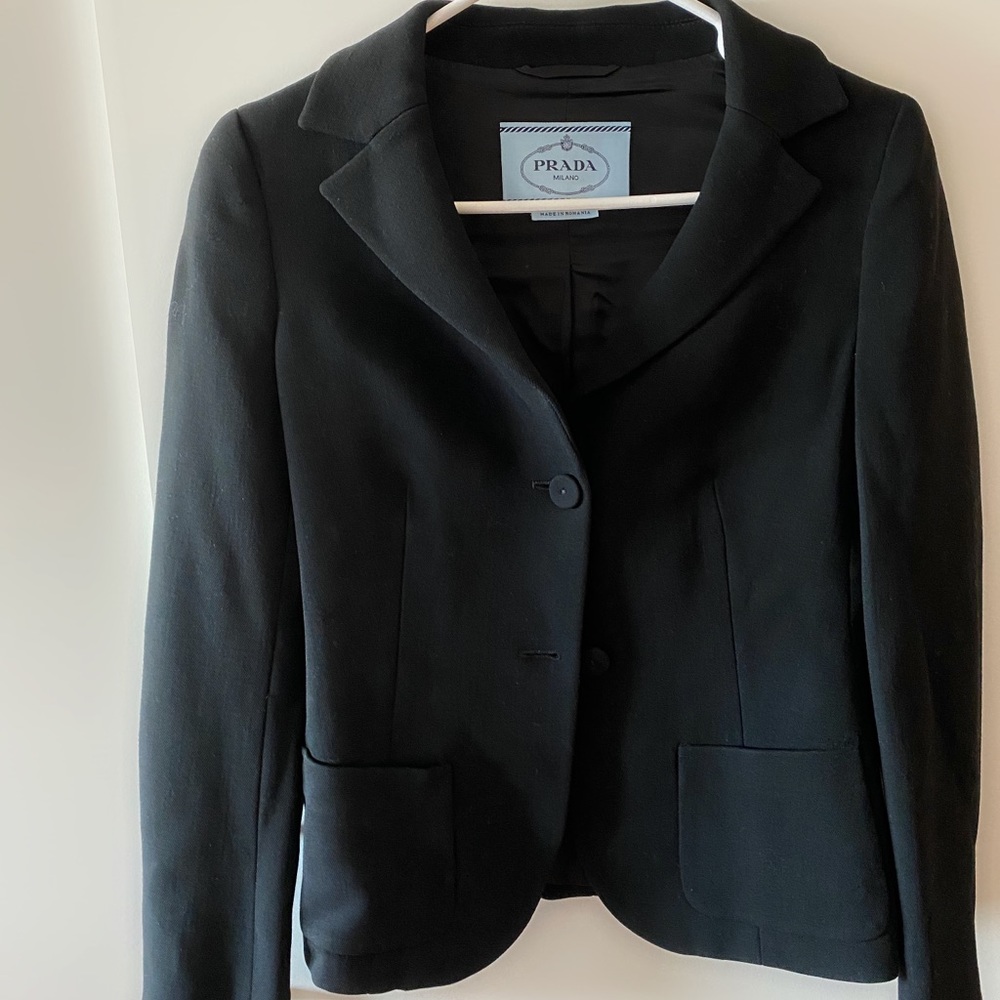 prada black jacket
